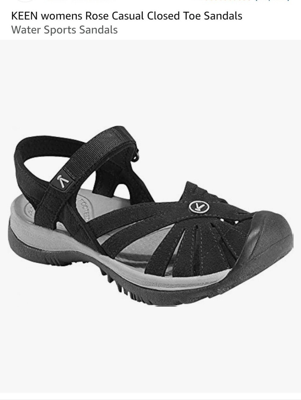 KEEN Women's Rose Sandals - BLACK 9 US